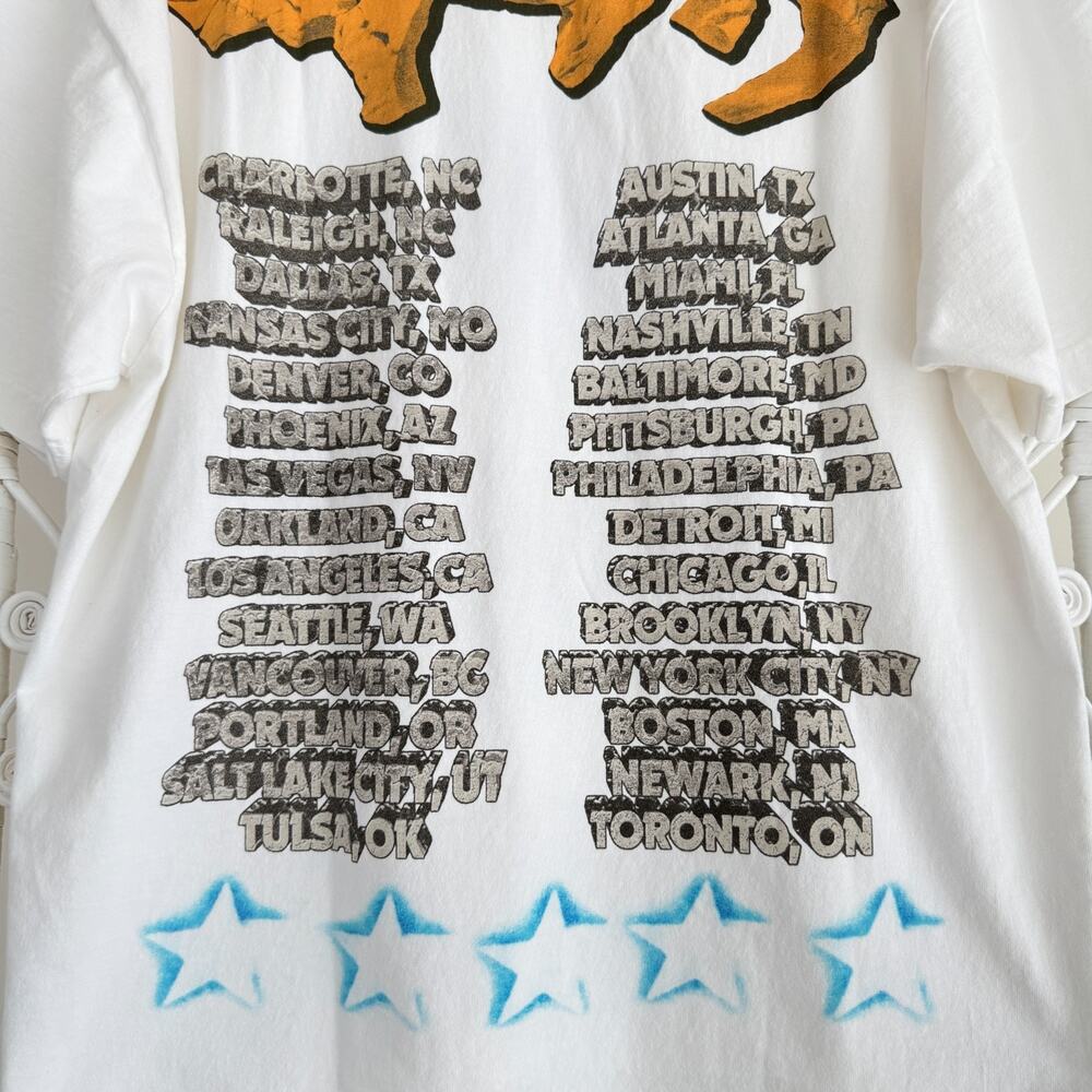 Travis Scott Shirt XL White Utopia Album Tour Skitzo Circus Maximus 2023 Tee - Picture 9 of 13